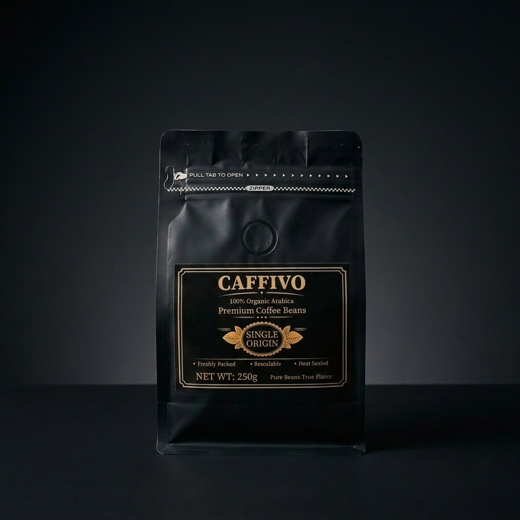 Caffivo Dark Roasted Coffee Beans 250g