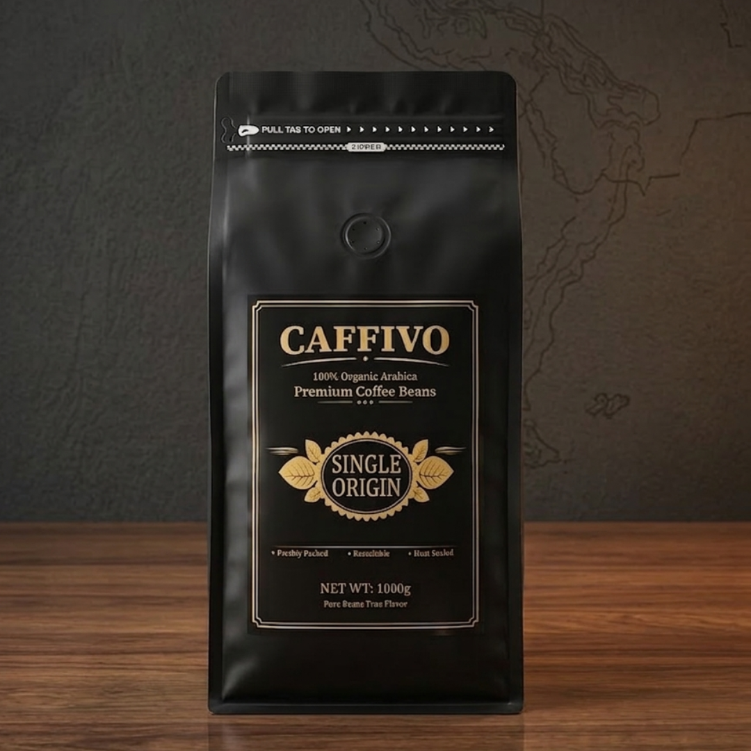 Caffivo Dark Roasted Coffee Beans 1000g